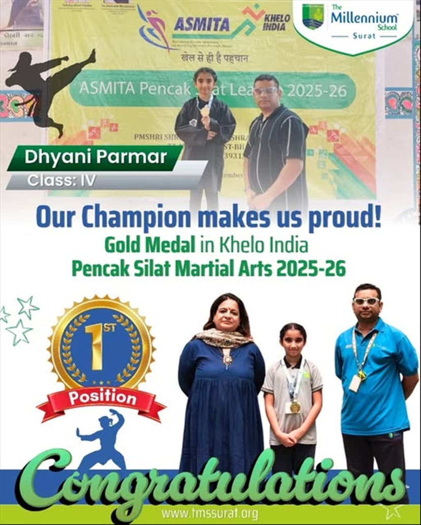Gold Medal in Khelo India – Pencak Silat Martial Arts 2025-26