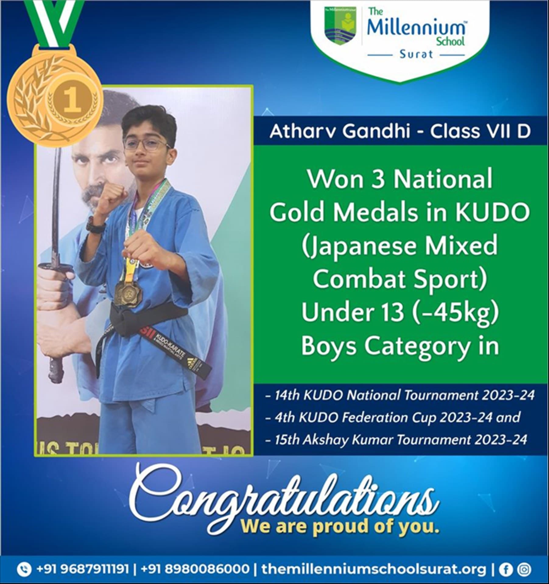 4th KUDO Federation Cup 2023-24 and 15th Akshay Kumar Tournament 2023-24