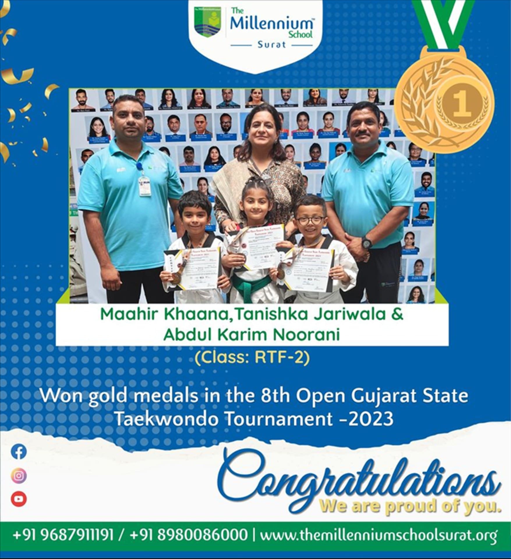8th Open Gujarat State Taekwondo Tournament -2023