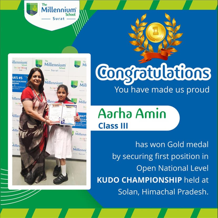 Gold medal in Open National Level Kudo Championship